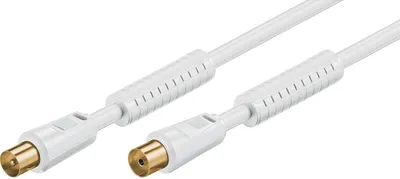 Produktbild von Goobay 27718, 10 m, RG 59, Koaxial, Koaxial, Weiß