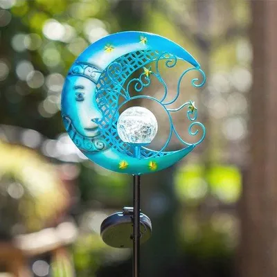 Productafbeelding van Zonne-energie Tuinlampen voor Buiten - Waterdichte Maanschijn Lamp voor Tuin, Balkon en Patio