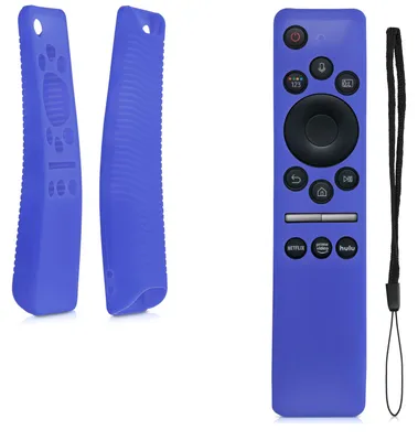 Produktbild von kwmobile Hülle Fernbedienung kompatibel mit Samsung BN59-01312A / BN59-01312B Hülle - Silikon Case für TV Zubehör in Blau