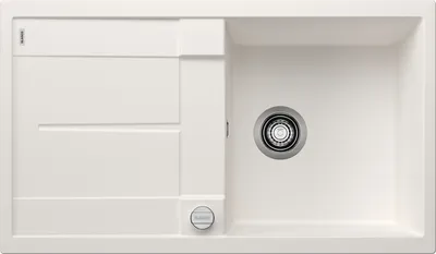 Produktbild von BLANCO METRA 5 S, Schrankwaschbecken, Silgranit, Weiß, Doppelseitig, 50 cm, Deutschland