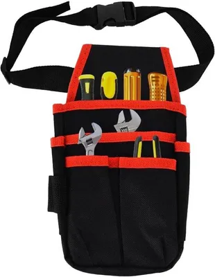 Produktbild von Werkzeuggürtel mit 6 Taschen - Verstellbar und Wasserdicht