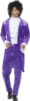 Image de Smiffys - Ensemble de déguisement "80s Musician" pour hommes SM1508 (L) (Violet)
