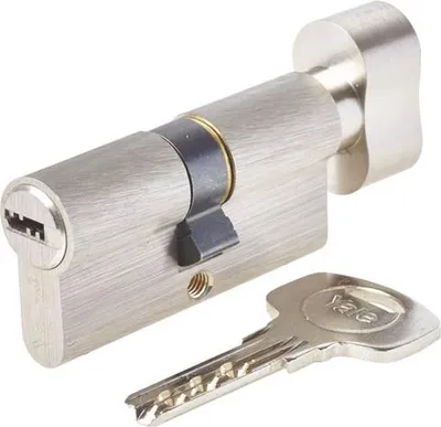 Immagine prodotto di Cilindro con pomello, 6 perni, 4 chiavi, 1 scheda, 30 x 30 mm – Yale
