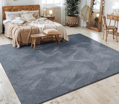 Produktbild von Teppich Wohnzimmer Schlafzimmer Kurzflor Skandinavisches Boho Muster Geometrisch Grösse 60x100 cm