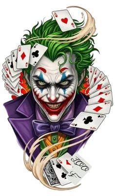 Produktbild von Bügelfolie Joker Karten As Aufnäher für Textilien