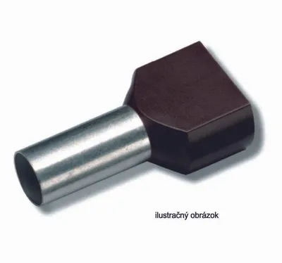 Produktbild von Isolierte Zwillings-Aderendhülse 2 x 10,0qmm/14 mm elfenbein 182452 (Pack à 100 Stück)