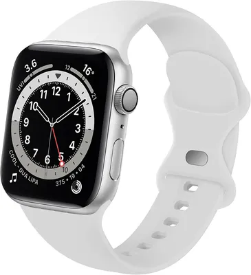 Produktbild von Strap-it Classic Silikonarmband passend für Apple Watch Serie 1/2/3/4/5/6/7/8/9/10/11/SE - Weiß - Sportarmband aus Silikon - Größe: 38/40/41/42mm