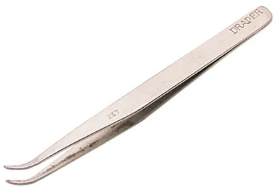 Produktbild von Draper 19672 Pinzette 120 mm gekrümmt.