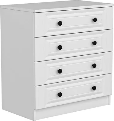 Image de Gardo - Commode, 72x42x77h cm Blanc, 7 Tiroirs