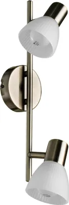 Zdjęcie produktu dla ARTE LAMP Lampa sufitowa – sufitowa lampa LED – reflektor sufitowy z metalową oprawą w kolorze brązu, klosz z białego szkła – lampa sufitowa do salonu. Rozmiar: 2