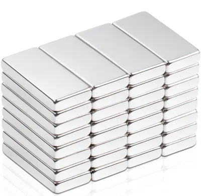 Image de 32 aimants puissants, aimants en néodyme 20 x 10 x 3 mm, extra-puissants, aimants pour tableaux magnétiques, aimants en terres rares ultra-puissants, aimants rectangulaires pour placards de cuisine, bureau, aimants pour tableaux blancs, tableaux magnétiques
