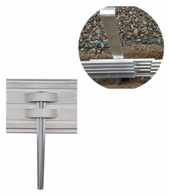 Image de Set d'ancrage pour Bordures de jardin Green Universe 14 cm | Bordure Jardin | Bordure jardin metal