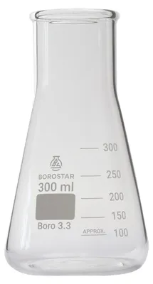 Erlenmeyerkolben Weithals 300 ml Borosilikatglas 3.3