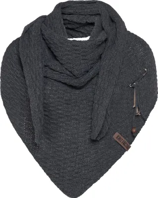 Produktbild von Knit Factory Jaida Dreiecksschal - Anthrazit - 190x85 cm