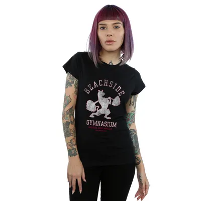 Image de Scooby Doo - "Beachside Gymnasium" T-shirt pour femme BI38580 (XL) (Noir)