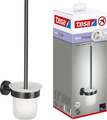 Image de tesa MOON GRAPHITE Garniture de brosse de toilette Adhésif verre, métal (40591-00000-00)