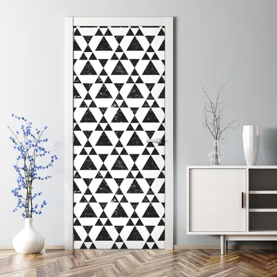 Produktbild von Dekorative Türtapete selbstklebend Türposter Tapete Türaufkleber Geometrische Vintage 70 x 200 cm