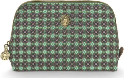 Immagine prodotto di Pip Studio borsa trucco Coby Cosmetic Bag Triangle Clover Green verde