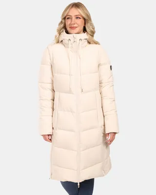 Produktbild von Gefütterter Damen-Mantel Kilpi SALI-W, BEIGE, Größe 40