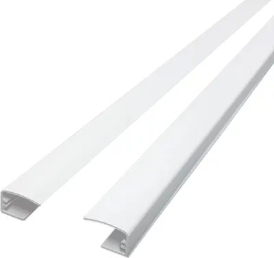 Produktbild von Victoria M. Führungsschienen für Tenebra Verdunkelungsrollo & Thermorollo, 2 Stück à 80cm, weiß seitlicher Lichtschutz, selbstklebend, kürzbar