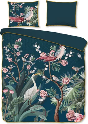 Produktbild von Descanso Bettwäsche-Set SARENZA 200x200/220 cm Petrolblau