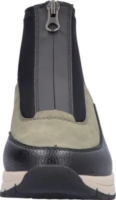 Front view of a high-top sneaker boot.