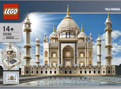Obrázek produktu pro LEGO 10189 Taj Mahal Téma LEGO: LEGO Creator, Vydáno: 2008, Počet návodů: 3, Věková kategorie: 14+, Číslo: 10189-1, UPC: 673419130585, Hmotnost: 6,402 KG, Rozměry balení (dxšxv): 65,3 x 47,6 x 12,2 cm, Počet dílků: 5922, EAN: 5702014518551