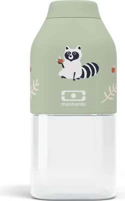 Produktbild von MONBENTO Trinkflasche Positive S "Raccoon" 113708 3760367951915