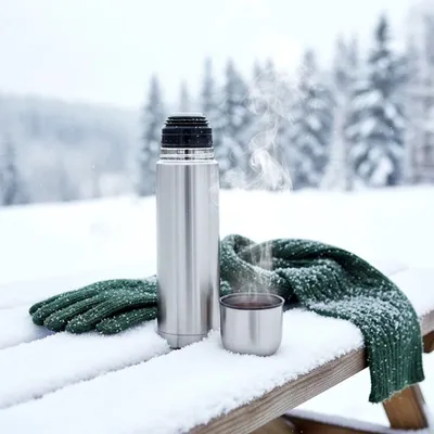Obrázek produktu pro Vakuová termoska z nerezové oceli, objem 1 l