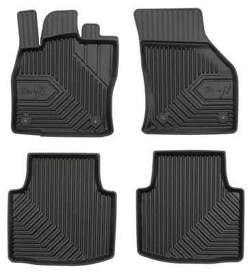 Image de Tapis de sol en caoutchouc pour Skoda Superb III 2015-2023 – 4 pièces, noirs, sur mesure