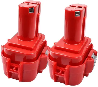 Obrázek produktu pro Náhradní akumulátor pro Makita, 9,6 V 4,0 Ah PA09, kompatibilní s 9120/9134/9135/9135A/9102/6207D/6222D/6261D, 192595-8/192596-6, balení po 2 kusech, šedá barva