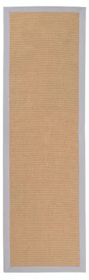 Produktbild von Sisal Teppich Läufer 80x400 cm Hellgrau