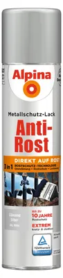 Produktbild von Alpina Sprühmetallschutz-Lack Anti Rost 400 ml silber glänzend