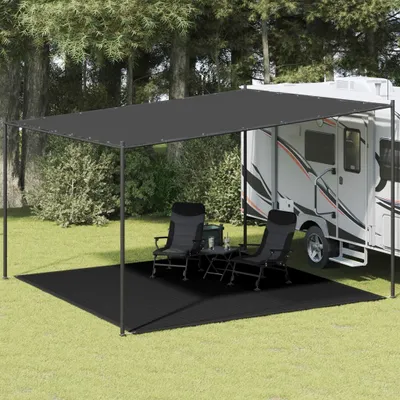 Produktbild von "im Angebot" Zeltteppich 400x400 cm Schwarz HDPE - Campingzelte CC3798