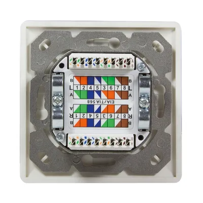 Obrázek produktu pro LogiLink NP0123, RJ-45, STP, 6a, Metalická, Bílá, ISO/IEC 11801, TIA/EIA 568B.2-10, 80 mm