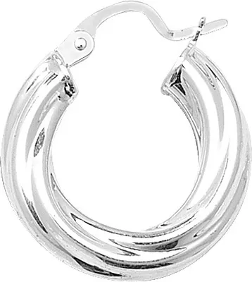 Produktbild von 925 Sterling Silber Damen - Paar Creolen - 10mm; WJS11520