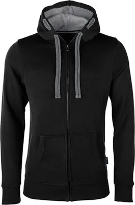 Produktbild von HRM 701 | Herren Hooded Jacket, BSCI e Produktion - Farbe: Black - Größe: XL
