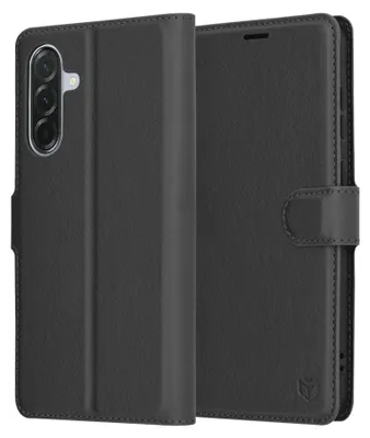 Image de Techsuit cuir Folio Book Wallet étui à rabat pour Samsung Galaxy A36 - Noir