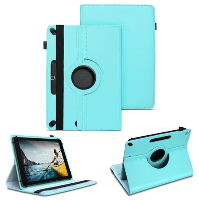 Produktbild von Tablet Schutzhülle für Medion Lifetab E10414 Tasche Hülle Case Cover 360 DrehbarFarben:Türkis