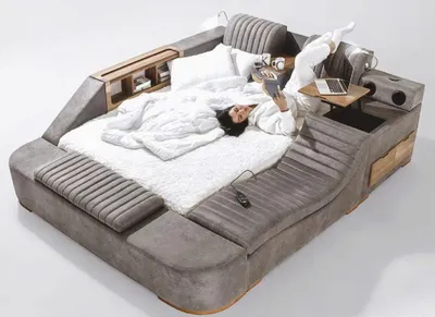 Produktbild von Betten Hotel Leder Design Bett Doppel Ehe Modernes Gestell Schlaf Zimmer Luxus