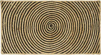 Produktbild von Bereichsteppich Schwarz 60 x 110 cm Jute