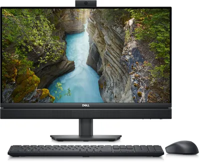 Produktbild von Dell OptiPlex 7410 All In One - All-in-One (Komplettlösung) - Core i5 13500T / 1.6 GHz - vPro Enterprise - RAM 8 GB - SSD 256 GB - NVMe, Class 35 - UHD Graphics 770 - GigE, 802.11ax (Wi-Fi 6E) - WLAN: Bluetooth, 802.11a/b/g/n/ac/ax (Wi-Fi 6E) - Win 11 Pro