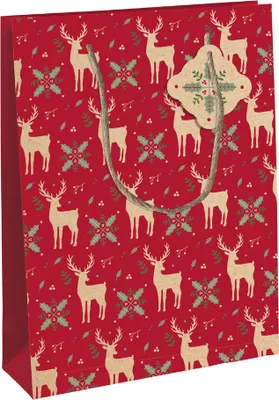 Produktbild von Clairefontaine Weihnachts-Geschenktüte "Home Red" groß