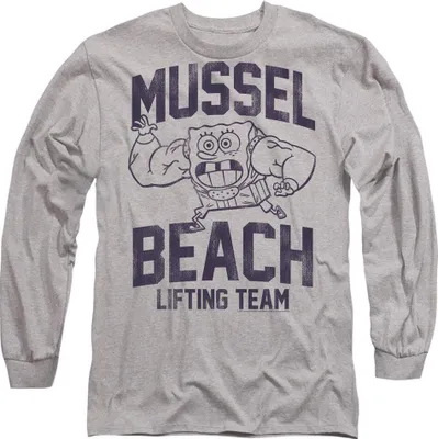 Obrázek produktu pro SpongeBob SquarePants - "Mussle Beach Lifting Team" tričko pánské/dámské uni TV10687 (S) (Sport Heide)
