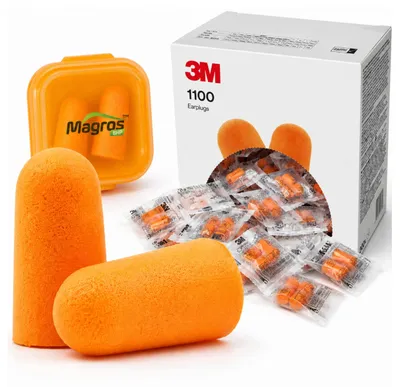 Obrázek produktu pro 3M 1100 Zátkové chrániče sluchu proti hluku 100 párů