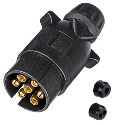 Zdjęcie produktu dla Złącze przyczepowe, 7-pinowe, wodoodporne, 12V