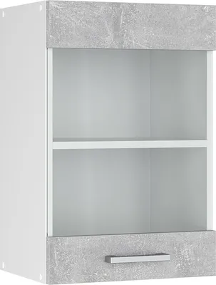 Produktbild von Vicco Küchenglasschrank R-Line, 40 cm, Beton/Weiß