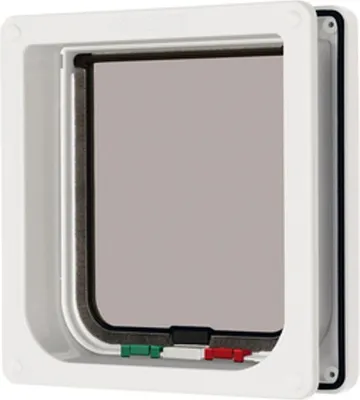 Produktbild von Karlie - 4-Way Locking Cat Flap With Door Liner - White, 500748
