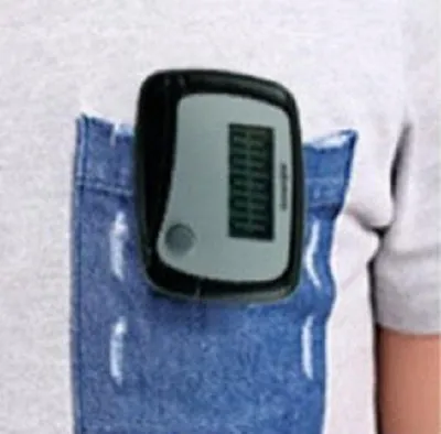 Zdjęcie produktu dla Krokonomierz – Miniaturowy miernik odległości – Miernik spalonych kalorii – Wyświetlacz LCD – Czarny