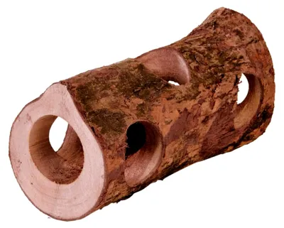 Produktbild von Röhrentunnel aus Rindenholz, ø 7 × 30 cm, 100% Naturmaterialien, ohne Harzkanäle